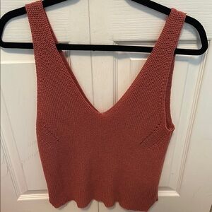 Gentle Fawn Rust Knit Fitted Tank Top